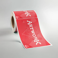 Impression Logo Étiquette Autocollants Auto-Adhésif Vinyle Rond Étanche Papier Étiquettes D'emballage Personnalisées Rouleau Autocollant Étiquette