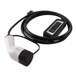 Enchufe inteligente 16a trifásico 22kw para coche eléctrico ev, extensión de cable de carga tipo 2 a Tipo 1 2, cable de carga con aplicación