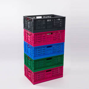 600*400*225mm bleu maille stockage Agriculture <span class=keywords><strong>caisse</strong></span> <span class=keywords><strong>en</strong></span> plastique pour légumes fruits tomate <span class=keywords><strong>caisse</strong></span> pliante <span class=keywords><strong>en</strong></span> plastique - Product Image 6