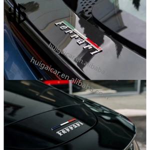 Precio barato para <span class=keywords><strong>Ferrari</strong></span> bandera italiana insignia emblema para <span class=keywords><strong>Ferrari</strong></span> 488 GTB F8 SF90 <span class=keywords><strong>458</strong></span> F12 812 430 coche capó trasero logotipos pegatinas - Product Image 3