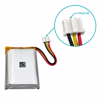 Batterie polymère au lithium rechargeable 3,7 V 1300 mAh avec BMS pour traceur GPS
