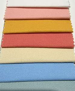 เสื้อโค้ทกางเกงสำหรับผู้ชายและผู้หญิงผ้าฝ้ายยืดได้ผ้าสแปนเด็กซ์ทอลายทแยงสีทราย245GSM - Product Image 4