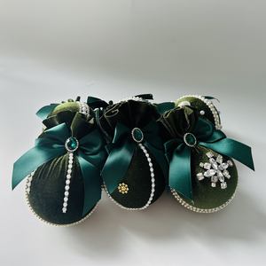 Handgemaakte Nordic Kerstboom Decor Luxe Diamanten Fluwelen Ballen Voor Festivals Huisdecoraties - Product Image 5