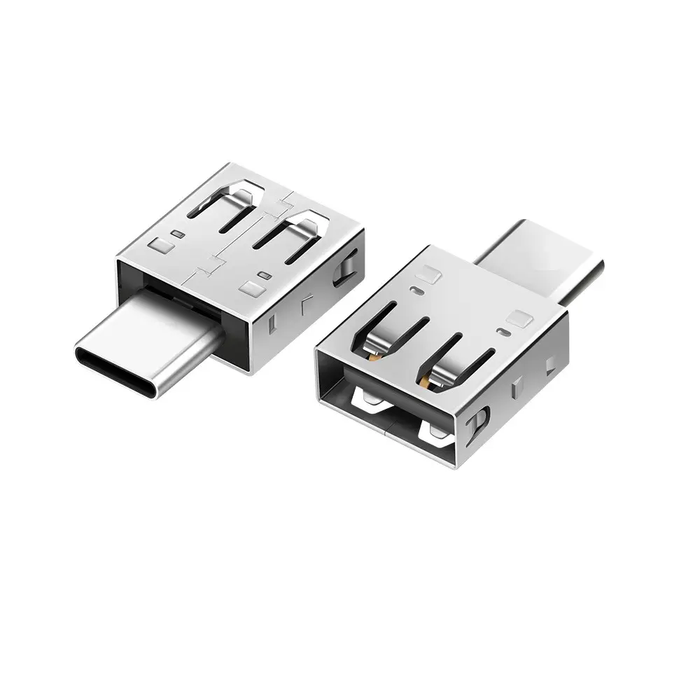 Metal Type C USB-C Male to Female USB 2.0 OTG Micro USB Type C OTG Adapter Cable Converter Adapter for S9 Oneplus