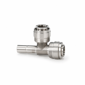 YOD Raccord rapide coudé empilable en acier inoxydable SUS 304 316L 1/4" 3/8" à connexion rapide pour distributeur d'eau RO et pièces de filtre - Product Image 1