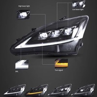 Vente en gros de phares LED, phares avant 2e génération XE20 IS 220d/F 300 350 2006-2012, lampe séquentielle pour Lexus IS250