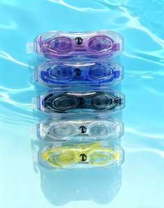 Occhiali da <span class=keywords><strong>nuoto</strong></span> da donna Anti-appannamento impermeabili per allenamento sportivo all'aperto per bambini in Silicone per bambini occhiali per PC nero grigio bianco intaglio Laser - Product Image 2