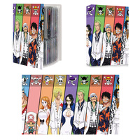 Reliure pour cartes à collectionner sur le thème de l'anime One Piece avec 4 pochettes à 4 compartiments, album TCG de grande capacité pour 240 cartes, pour le rangement des cartes de jeu à collectionner