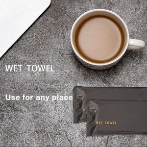 Custom Hotel usa e getta rinfrescante asciugamano caldo e freddo avvolgente Logo-salviettine detergenti personalizzate - Product Image 2