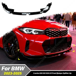 สำหรับรถยนต์ซีรีส์ 3 รุ่น G20 G21 G28 320i 325i M Sport LCI ปี 2023 2024 2025 ชุดตกแต่งสปอยเลอร์กันชนหน้า - Product Image 1