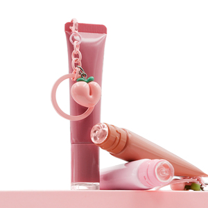 Hydrating bóp ống Lip Gloss Plumper dễ thương Lip Gloss bán buôn trang phục Logo Peptide Lip Gloss với Keychain - Product Image 3