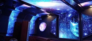 Plafond tendu 3D en plâtre avec effet illusion, magnifique design ciel étoilé, vente en gros - Product Image 4