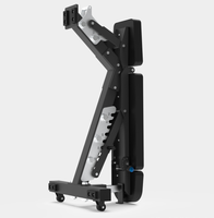 Bangku Angkat Beban Multifungsi 6-in-1 Lipat Komersial Warna Putih 3 Tingkat Penyesuaian untuk Fitness dan Dumbbell