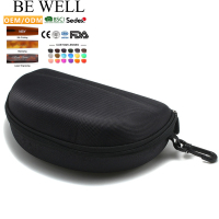 Étui à lunettes de sport en microfibre ultra-fine, motif uni, sac de rangement portable simple avec cordon de serrage pour lunettes de soleil, 75g