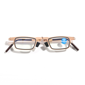 Nouvelles lunettes de <span class=keywords><strong>lecture</strong></span> pliables en métal avec embouts en bois de séquoia support de téléphone portable ultra-mince lunettes de <span class=keywords><strong>lecture</strong></span> pliables de <span class=keywords><strong>poche</strong></span> - Product Image 5