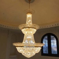 Lustre traditionnel en cristal, lampe suspendue pour salon, lustre antique