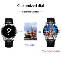 Montre pour homme de haute qualité en acier inoxydable 42 mm avec design 3D OEM, affichage analogique, mouvement Miyota NH35, style charmant, 3 ATM