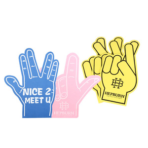 Hot Sell Custom Sport Fans Giant Thick Eva Foam Cheering Giant Sponge Hands Foam Victory <strong>Fingers</strong> Promotional Foam <strong>Finger</strong> Hand - Product Image 3