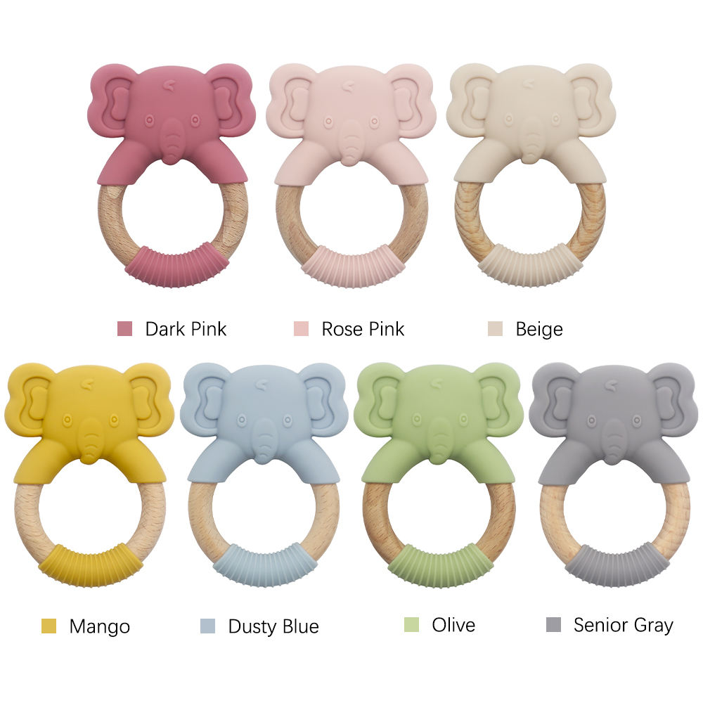 ยางกัดรูปแหวนไม้