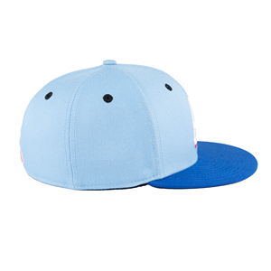 Casquette ajustée en laine mélangée brodée à 6 panneaux, personnalisée ODM/OEM TCAP Chine, pour le basketball - Product Image 2