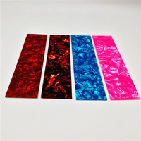 Couleur Celluloïd Feuille Bande Usine Vendre Divers Perle Guitare OEM 3 Plis Blanc Pickguard Feuille Guitare Pick Impression Colorée