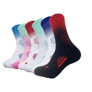 Calcetines atléticos acolchados gruesos de alta calidad para baloncesto y correr estilo de tripulación con logotipo inferior para deportes de senderismo de primavera - Product Image 2