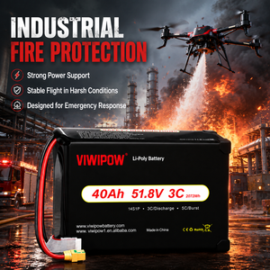Batterie lithium semi-solide VIWIPOW 350 Wh/kg, 40 Ah, 18S, 66,6 V, vente directe usine, pour drone, prise en charge de la personnalisation OEM - Product Image 3