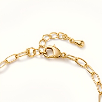 Pulsera de eslabones martillados con dijes de guijarro en tono oro rosa, brazalete personalizado, regalo de joyería, para fiestas