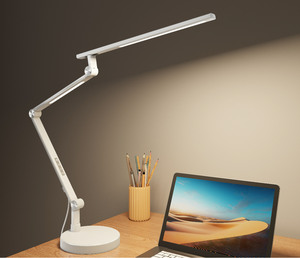 Đèn bàn gấp 6 đoạn màu hồng 16W Đế kim loại có thể điều khiển bằng cảm ứng Bảo vệ mắt Đèn đọc sách Nguồn sáng kép Đèn ngủ đơn giản - Product Image 3