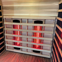Sauna de Madera de Hemlock para Dos Personas con Calefacción de Carbono, Novedad 2026, para Spa en Casa y Relajación Personal