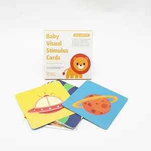 Montessori Bpa Kostenlose ungiftige Laser Baby Visualizer Karte Stimulation Flash Visual Cards