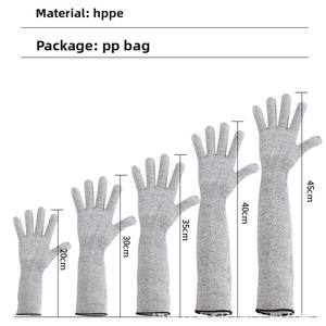 Protector de brazo de muñeca anticorte HPPE de nivel 5 de alta calidad con mangas protectoras de extensión de guantes para seguridad en el trabajo - Product Image 5