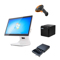RUINAI RN-C154 Caisse enregistreuse tactile POS, tablette PC, terminal avec système d'exploitation Windows/Android, Wi-Fi 6, garantie 1 an