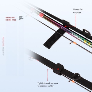 Sangle de fixation portable en polyester haute élasticité <span class=keywords><strong>pour</strong></span> canne à pêche, housse de protection micro universelle <span class=keywords><strong>pour</strong></span> porte-canne à leurre - Product Image 4