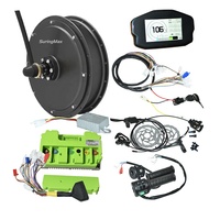 Système de Moteur pour Vélo de Montagne Électrique 72v Personnalisé, Kit de Conversion Ebike 3kw 135mm, Moteur à moyeu 3000w avec Contrôleur ND72260
