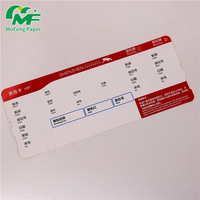 Billet d'avion personnalisé, carte d'embarquement en papier thermique pour compagnies aériennes