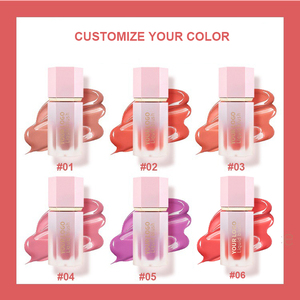 Colorete de mejillas natural personalizado Crema de colorete pigmentada de larga duración a prueba de manchas 2 <span class=keywords><strong>en</strong></span> 1 Colorete facial Maquillaje de rubor líquido - Product Image 2