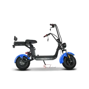 Yağ lastik citycoco elektrikli scooter 2 tekerlek 3 hız mini coco ucuz fiyat motosikletler yetişkinler için 800w 48v 12/adults