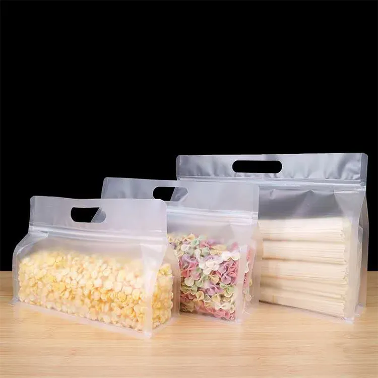 プロモーション食品グレードジップロックバッグエコフレンドリーバッグ透明プラスチックPEスタンドアップポーチスナックGKグラビアプリントジッパートップ