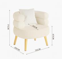 Fauteuil de salon de luxe haut de gamme pour une personne, fauteuil de détente, fauteuil de chambre à coucher, fauteuil de dressing