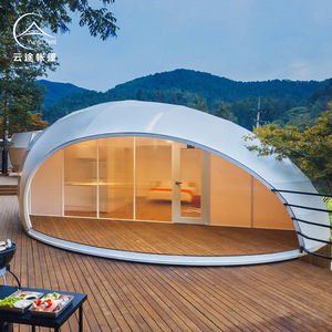 Carpa Yuntu Glamping Dome, una habitación, una sala de estar, para las cuatro estaciones, de tela Oxford de poliéster, gran espacio, para acampar al aire libre. - Product Image 2