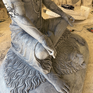 Statue de Dieu hindou en <span class=keywords><strong>pierre</strong></span> naturelle sculptée à la main, nouvelle conception BLVE, grande <span class=keywords><strong>sculpture</strong></span> de Shiva en marbre bleu avec socle - Product Image 6
