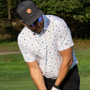 Di alta qualità sublimazione manica corta in poliestere <span class=keywords><strong>4</strong></span> vie elasticizzato Anti-rughe <span class=keywords><strong>Polo</strong></span> t-Shirt maglietta da <span class=keywords><strong>Golf</strong></span> per uso quotidiano urbano <span class=keywords><strong>Golf</strong></span> - Product Image 5