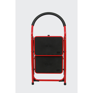 Échelle pliante moderne en acier noir et rouge à <span class=keywords><strong>3</strong></span> <span class=keywords><strong>marches</strong></span>, capacité de 150 kg, garantie 1 an, idéale pour <span class=keywords><strong>petit</strong></span> appartement, modèle YIDING YD604-3C - Product Image 5