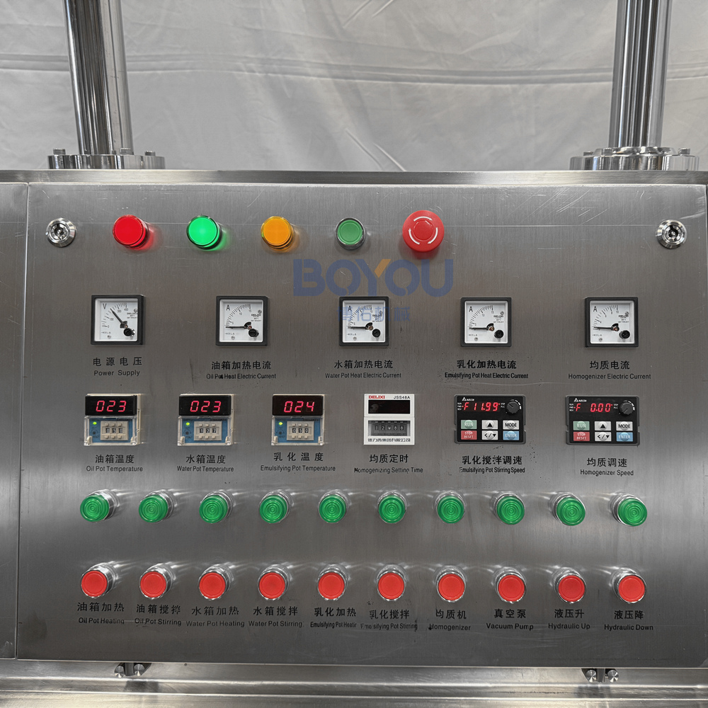 Wholesale Supplier SS316 Electric Heating Hydraulic Lifting 20L Emulsifying Homogenizer Mixer Machine For Shampoo Production · image 4