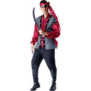 Costume de jeu de rôle d'Halloween, costume de pirate des Caraïbes, costume de Jack Captain, costume de <span class=keywords><strong>couple</strong></span>, costume de performance, ensemble de performance scénique - Product Image 5