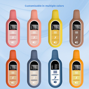 Kerah Pelatihan Anjing Elektrik Remote <span class=keywords><strong>Control</strong></span> Tahan Air Dapat Diisi Ulang Layar LCD Getaran Kejut Suara Plastik - Product Image 5