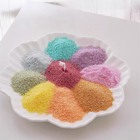 Perles de cire écologiques (cire de sable) transparentes/colorées fabriquées en Chine pour la fabrication de bougies