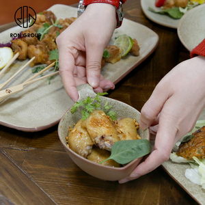 Bộ Đồ Ăn Đất Nung Hình Dạng Bất Thường Phong Cách Bắc Âu Ins Đĩa & Đĩa Gốm Dùng Trong Nhà Hàng 12 Inch Đĩa Nướng Thịt Nhật Bản - Product Image 4