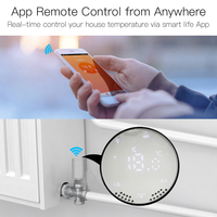 Termostato Inteligente para Radiador Zigbee HY367, Pantalla LCD TRV, Compatible con Alexa y Google Home
